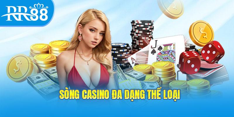 Sảnh Casino với nhiều game hấp dẫn